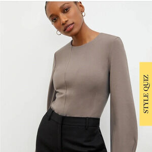 M.M Lafleur Rashida top in pebble